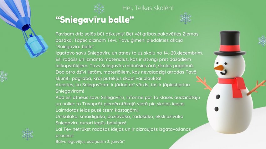 “Sniegavīru balle”