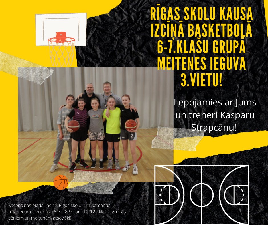 Ir noslēdzies divu mēnešu ilgais maratons Rīgas skolu kausa izcīņā basketbolā!