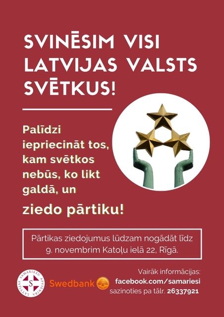 Svinēsim visi Latvijas valsts svētkus! 