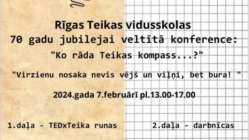 70 gadu jubilejai veltītā konference