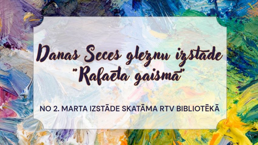 Gleznu izstāde RTV bibliotēkā