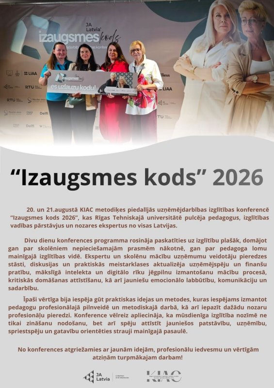 "Izaugsmes kods" 2026